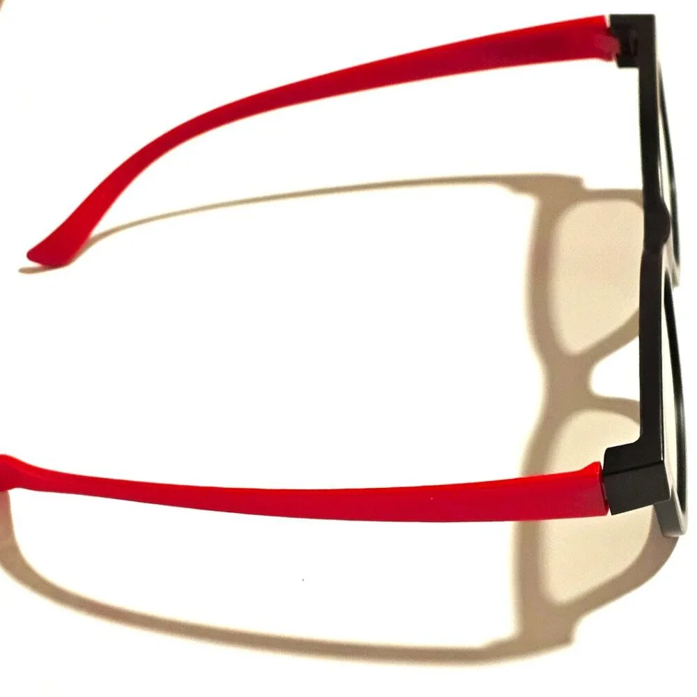 XPAND 3D Passive Universal 3D Glasses Set of 2, Black Red Movie Theater Cinema